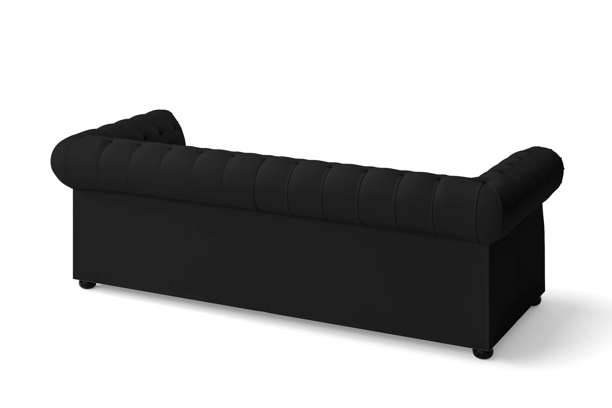 Cuneo 3 Seater Sofa Black Leather