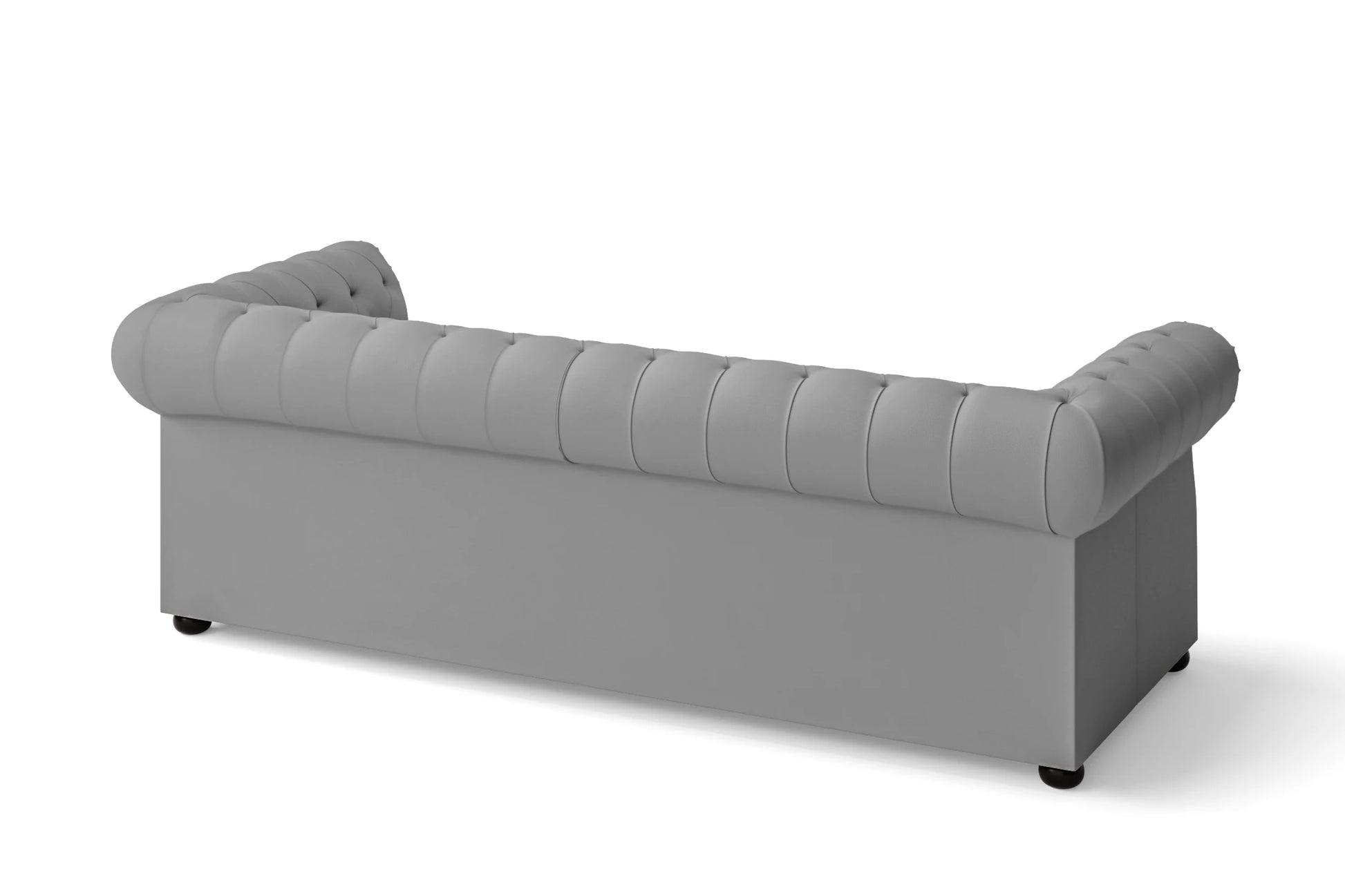 Cuneo 3 Seater Sofa Grey Leather