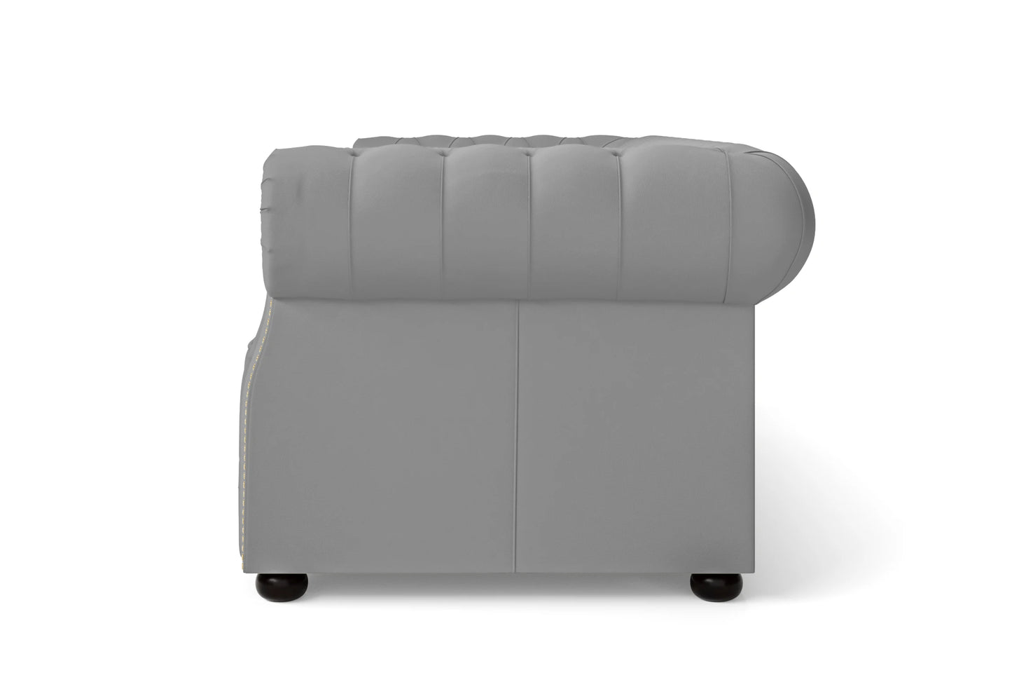 Cuneo 3 Seater Sofa Grey Leather