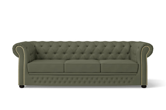 Cuneo 3 Seater Sofa Sage Leather