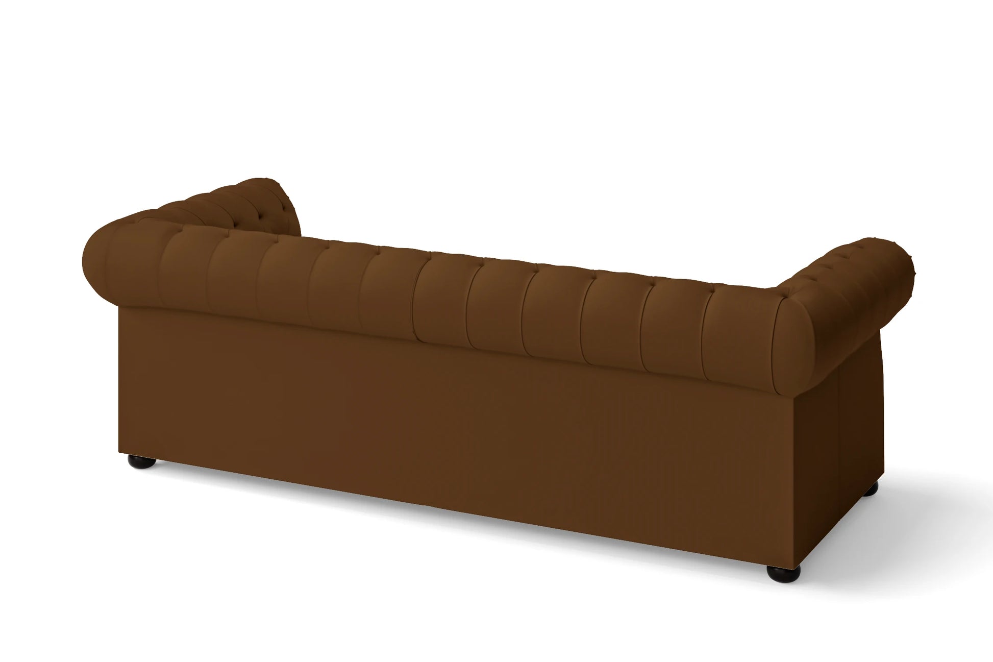 Cuneo 3 Seater Sofa Walnut Brown Leather