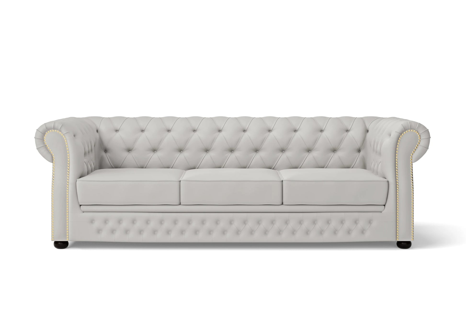 Cuneo 3 Seater Sofa White Leather