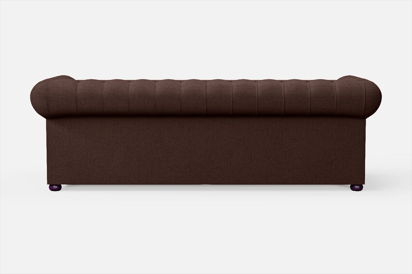 Cuneo 3 Seater Sofa Coffee Brown Linen Fabric