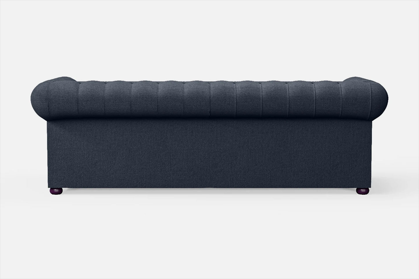 Cuneo 3 Seater Sofa Dark Blue Linen Fabric