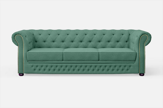 Cuneo 3 Seater Sofa Mint Green Linen Fabric