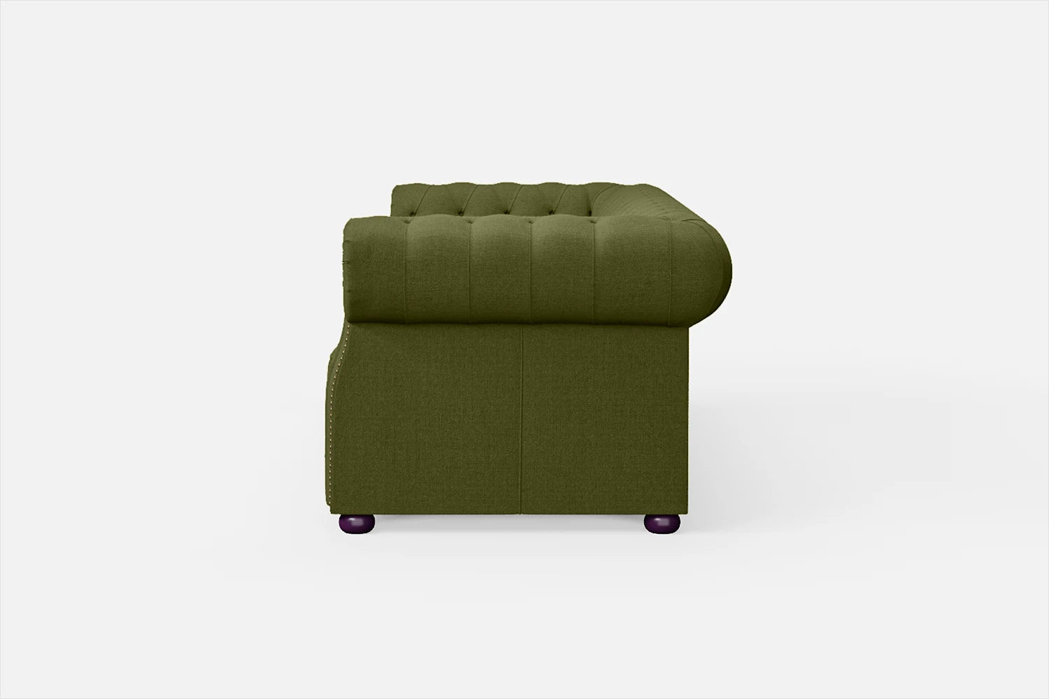 Cuneo 3 Seater Sofa Olive Linen Fabric