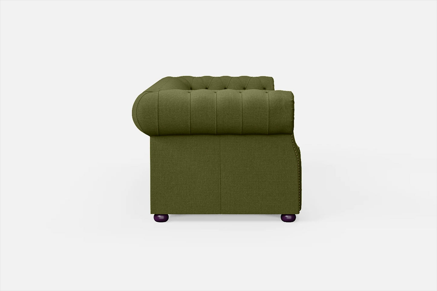 Cuneo 3 Seater Sofa Olive Linen Fabric