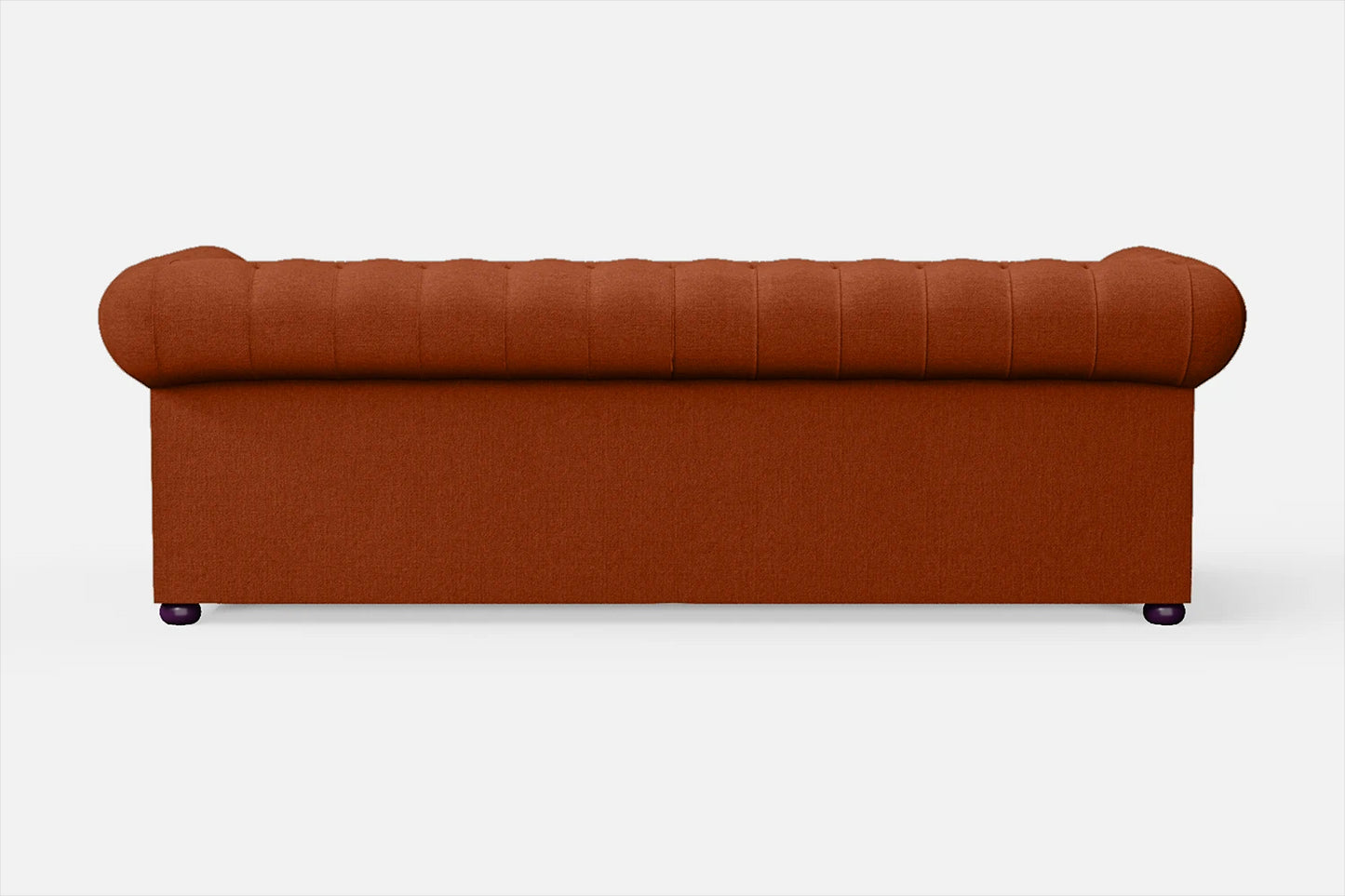 Cuneo 3 Seater Sofa Orange Linen Fabric