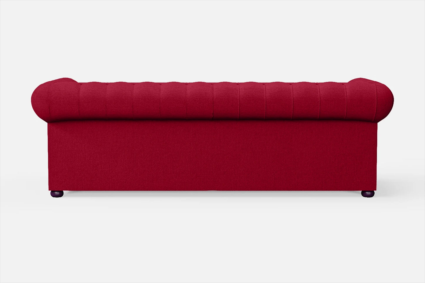 Cuneo 3 Seater Sofa Red Linen Fabric