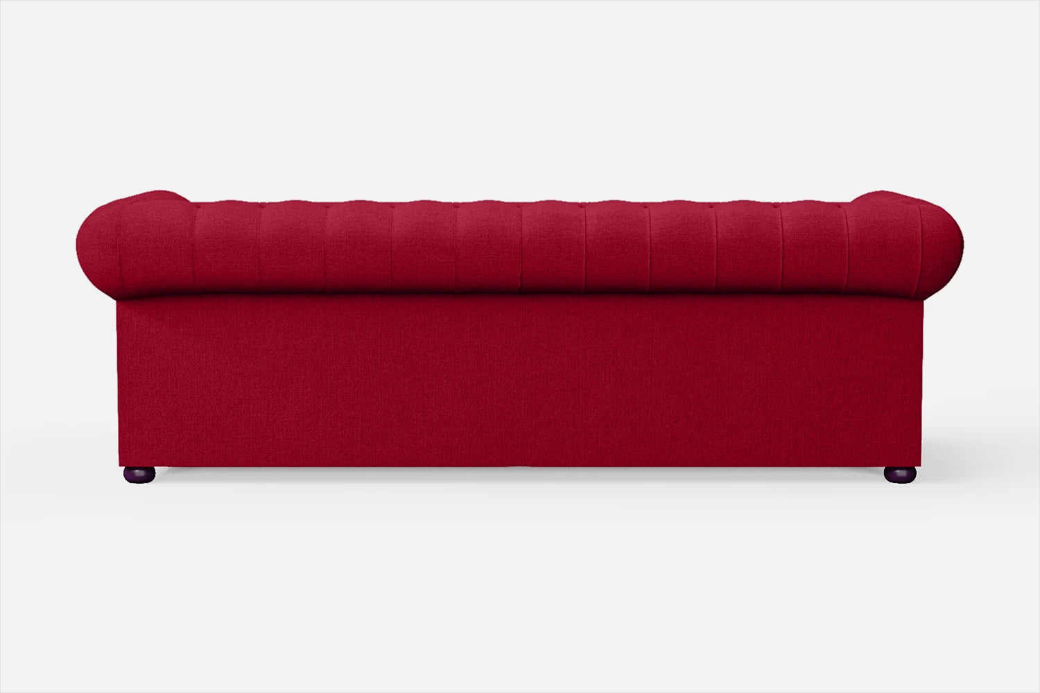 Cuneo 3 Seater Sofa Red Linen Fabric