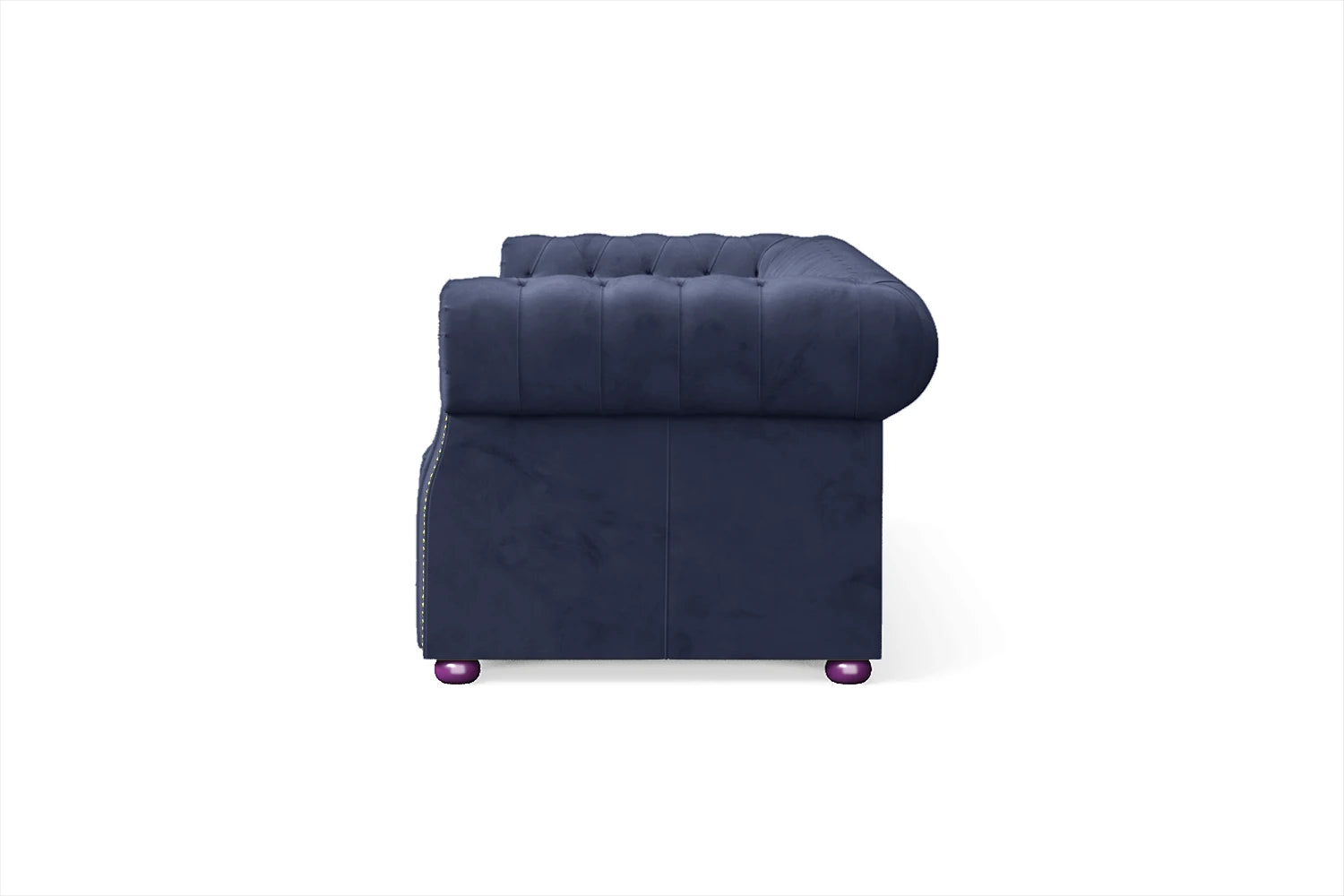 Cuneo 3 Seater Sofa Dark Blue Velvet