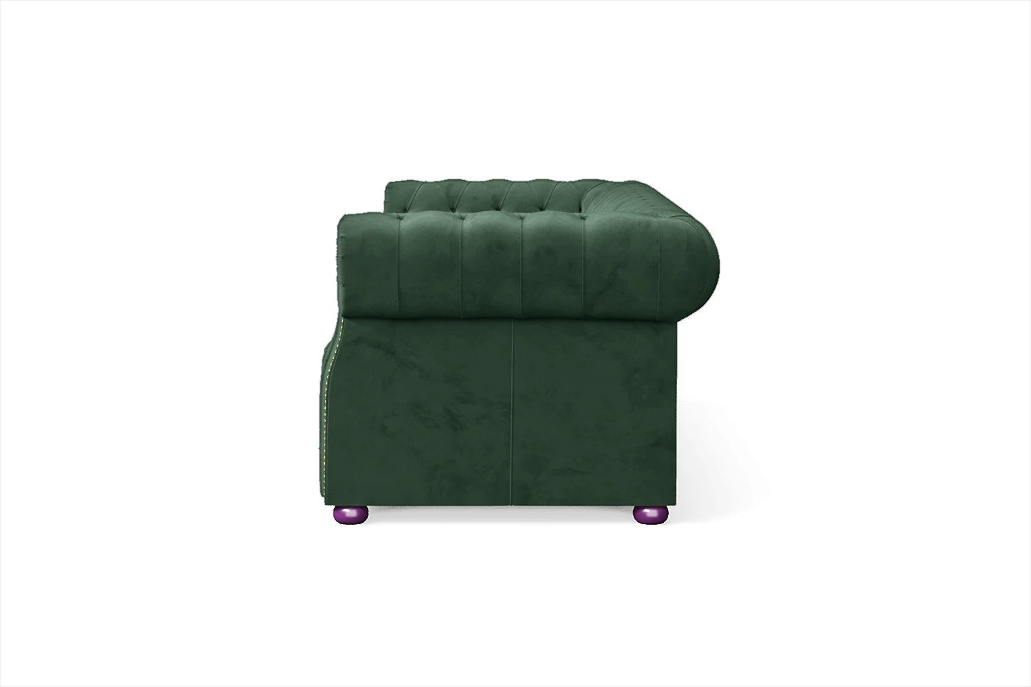 Cuneo 3 Seater Sofa Green Velvet