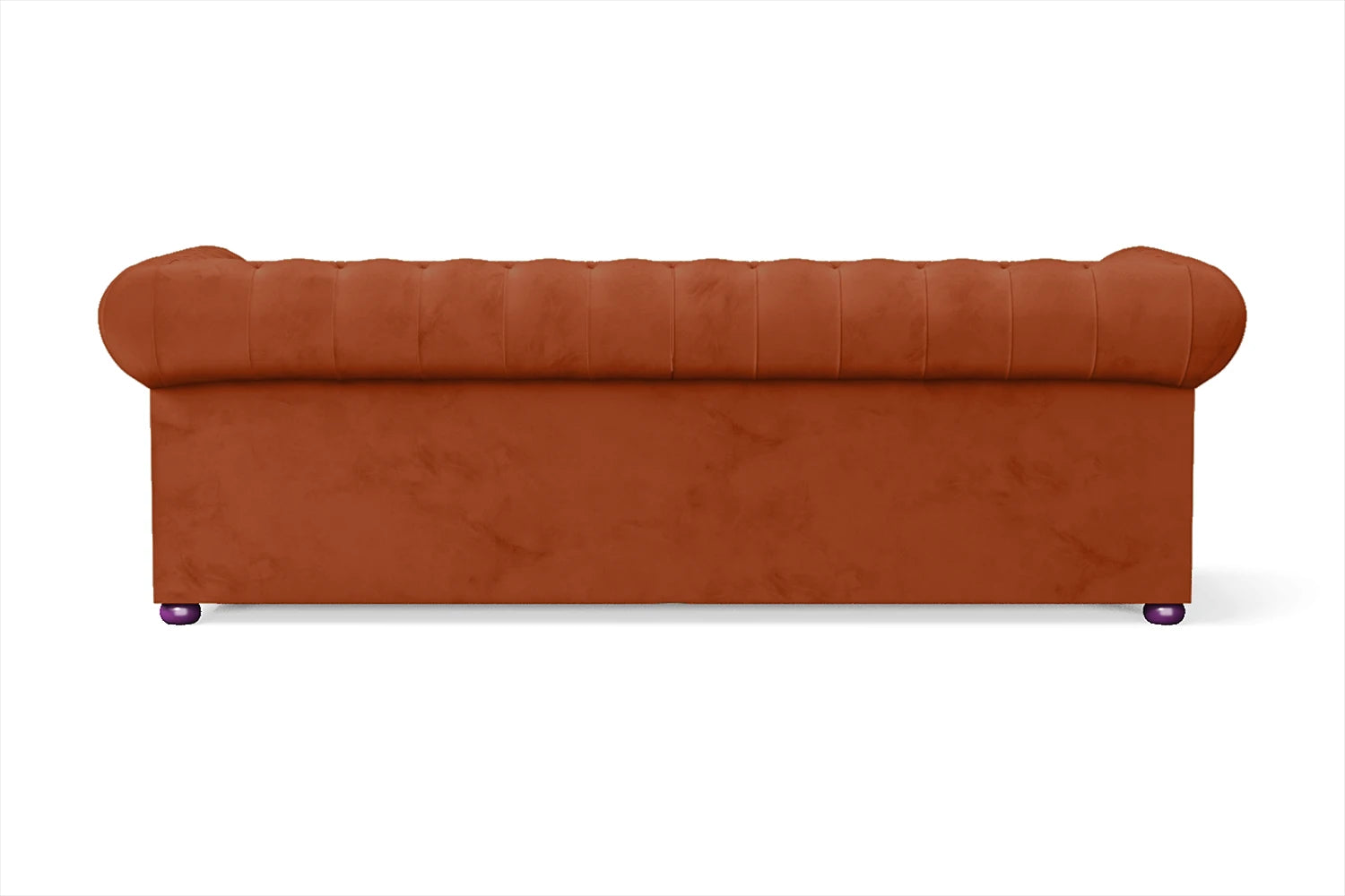 Cuneo 3 Seater Sofa Orange Velvet