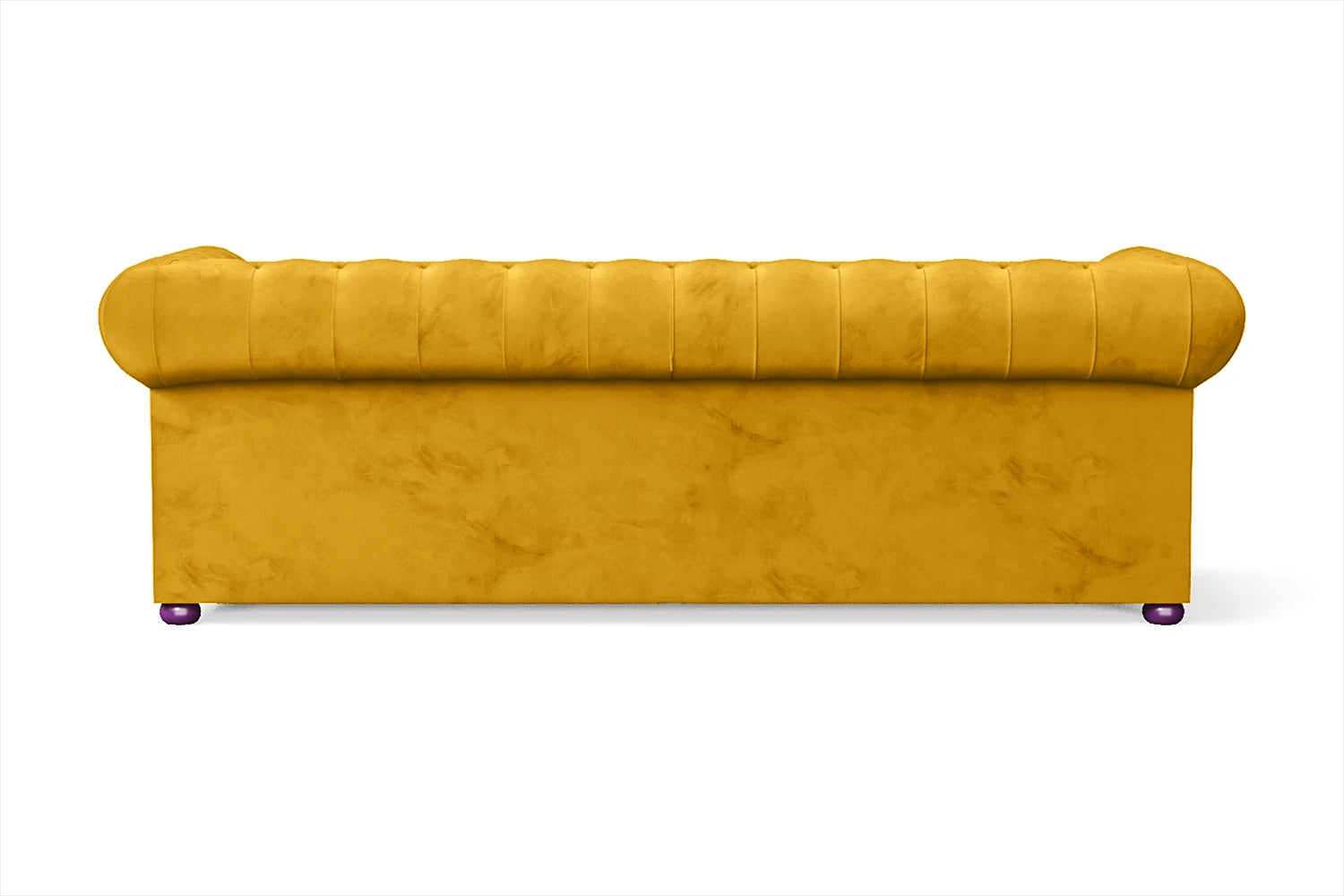 Cuneo 3 Seater Sofa Yellow Velvet