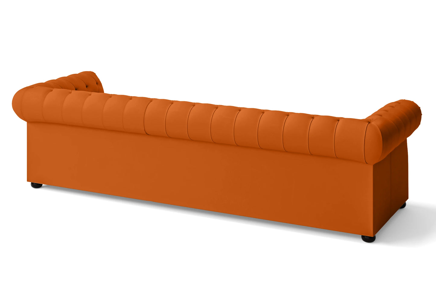 Cuneo 4 Seater Sofa Orange Leather