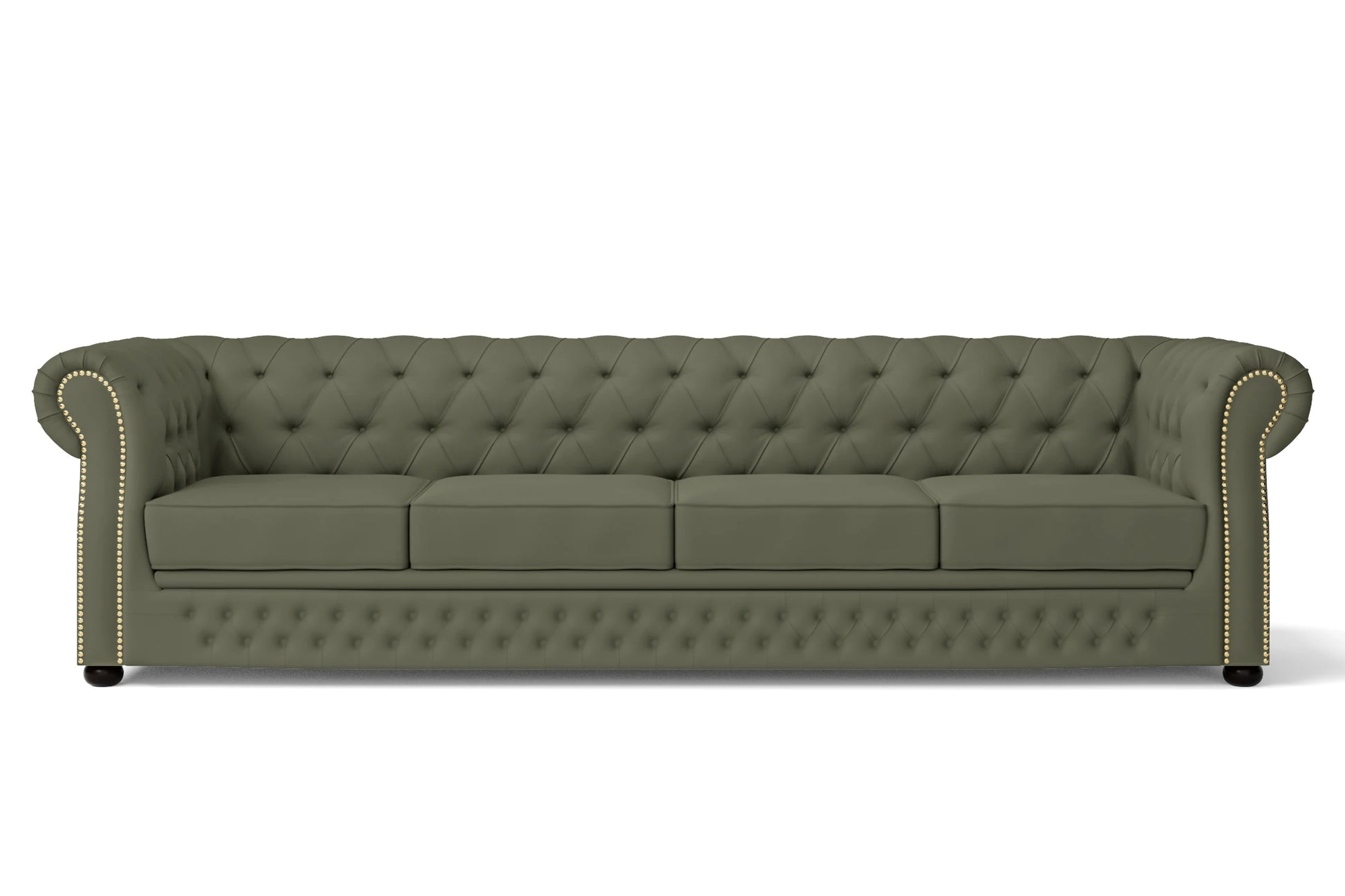 Cuneo 4 Seater Sofa Sage Leather