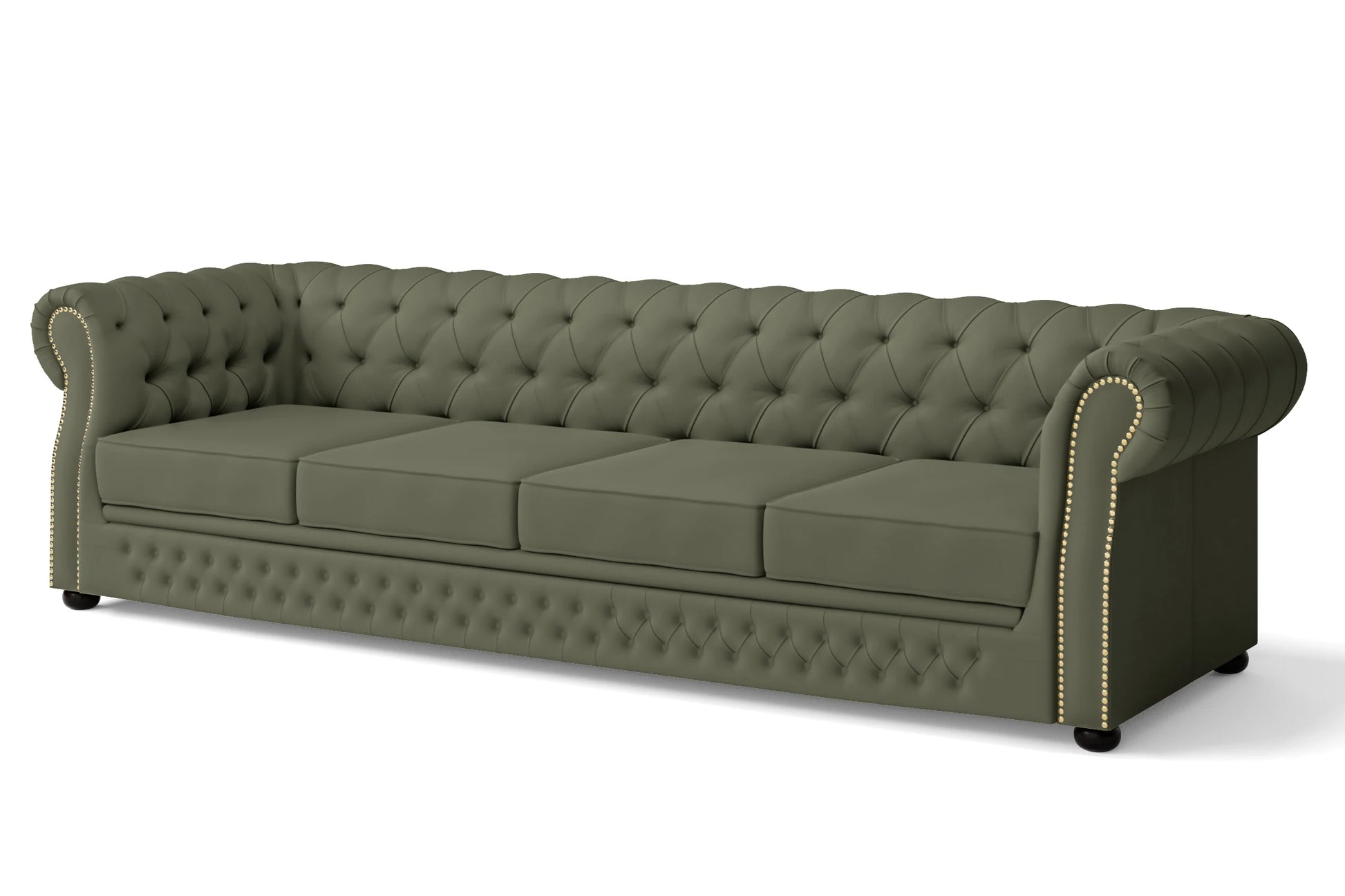 Cuneo 4 Seater Sofa Sage Leather