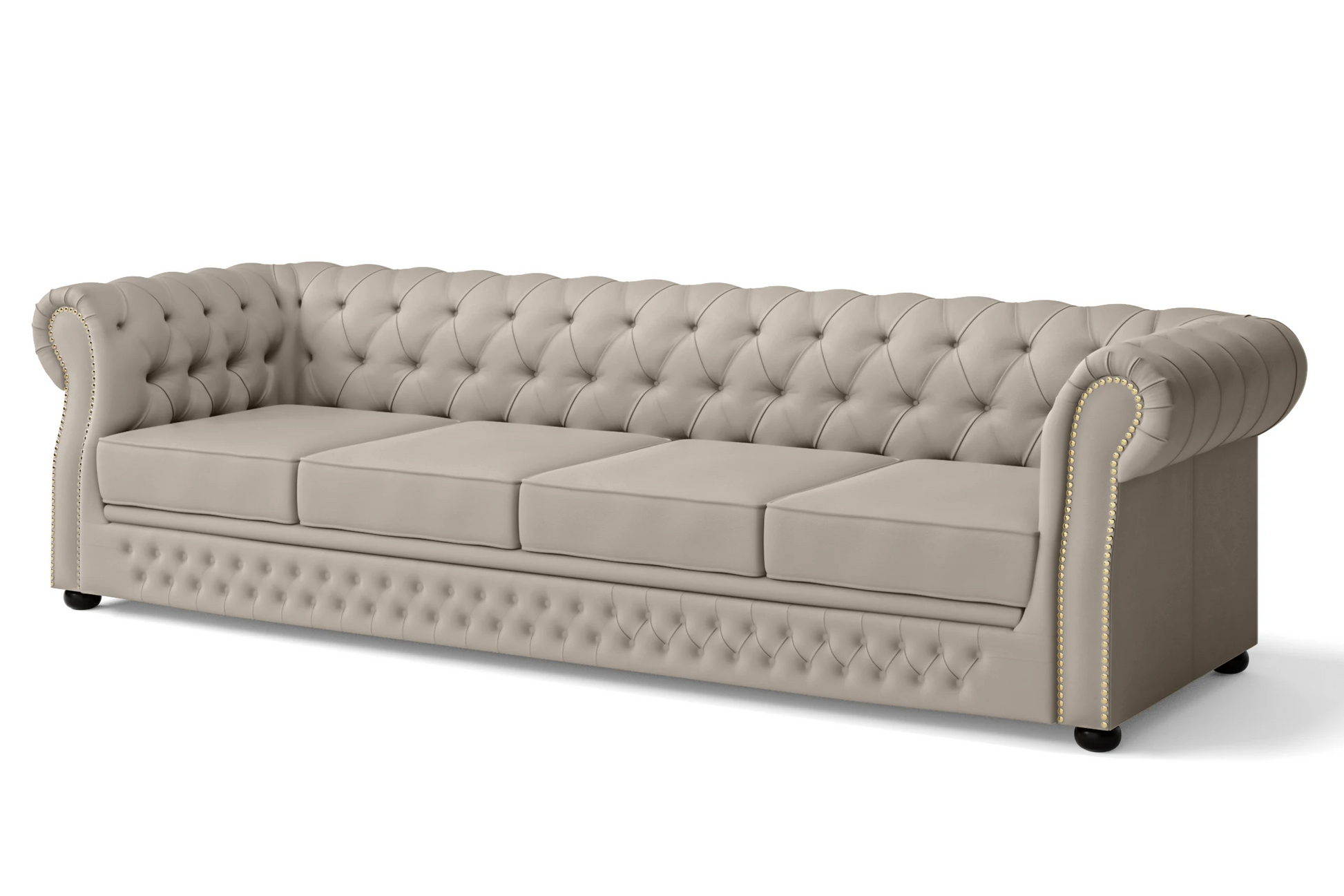 Cuneo 4 Seater Sofa Sand Leather