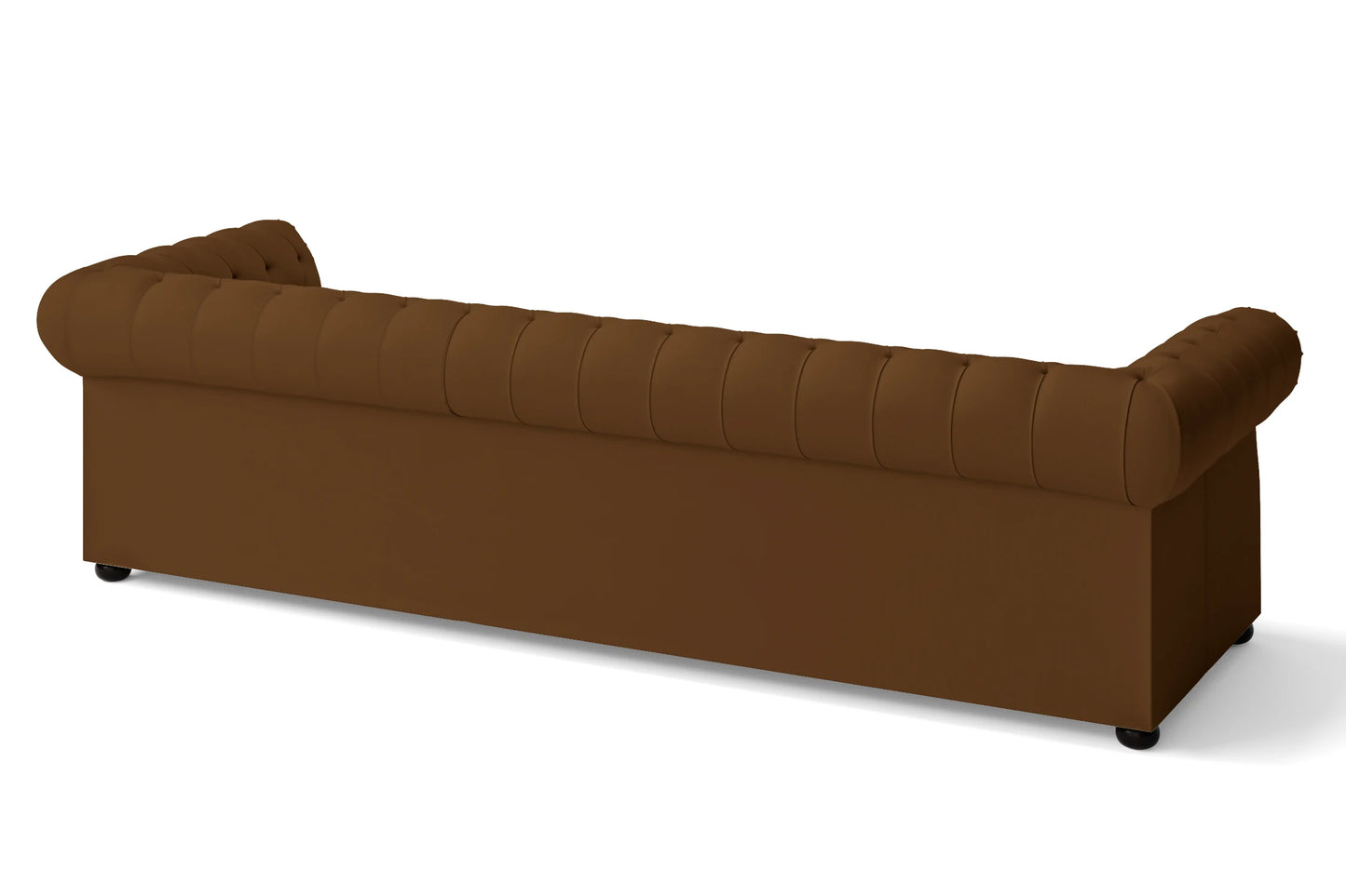 Cuneo 4 Seater Sofa Walnut Brown Leather