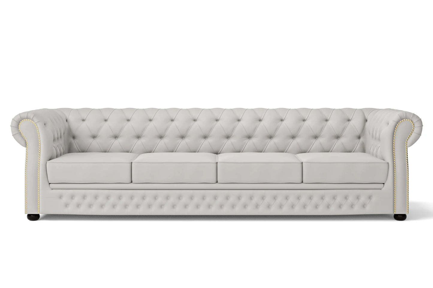 Cuneo 4 Seater Sofa White Leather