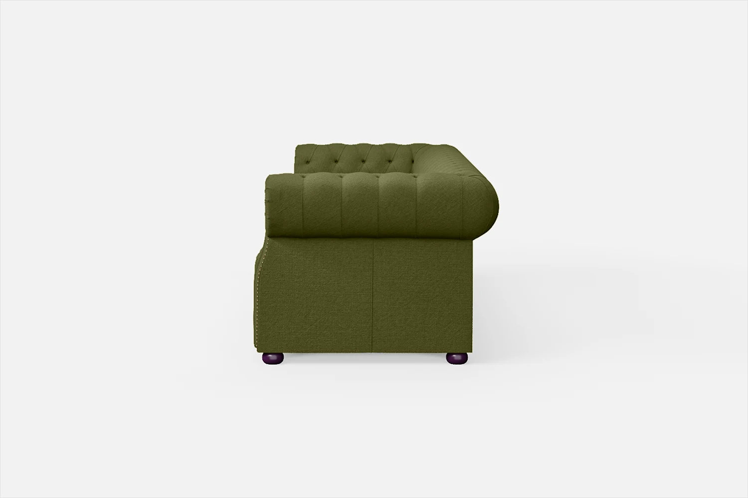 Cuneo 4 Seater Sofa Olive Linen Fabric