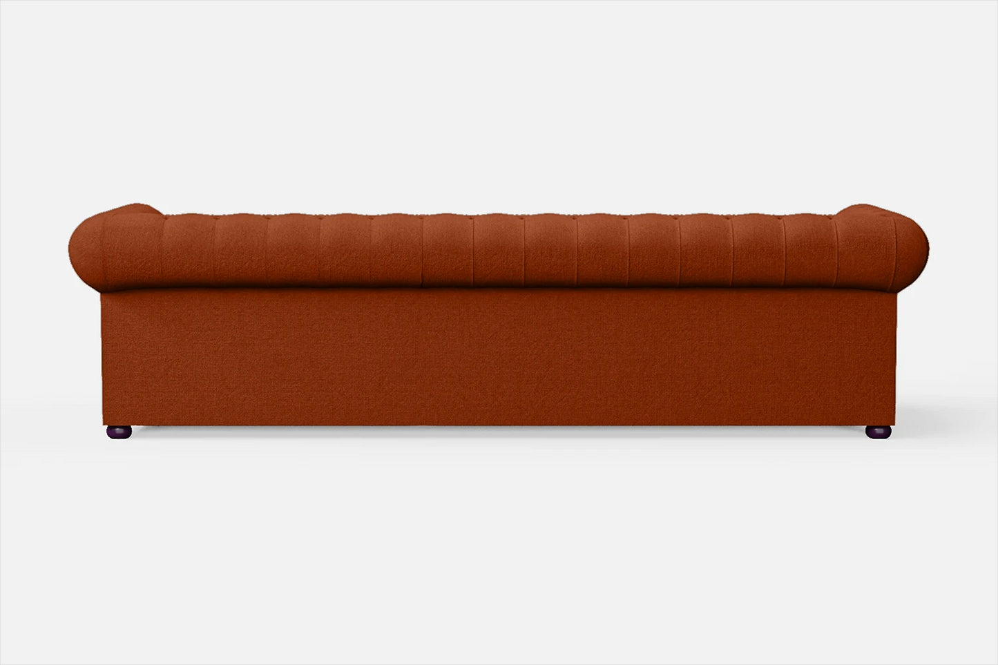 Cuneo 4 Seater Sofa Orange Linen Fabric