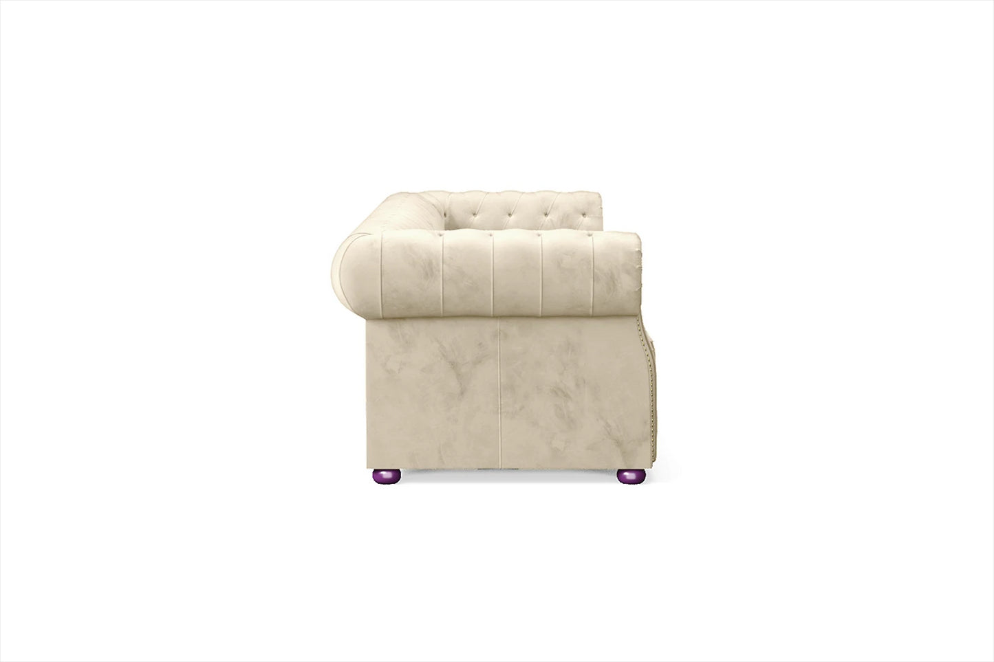 Cuneo 4 Seater Sofa Cream Velvet