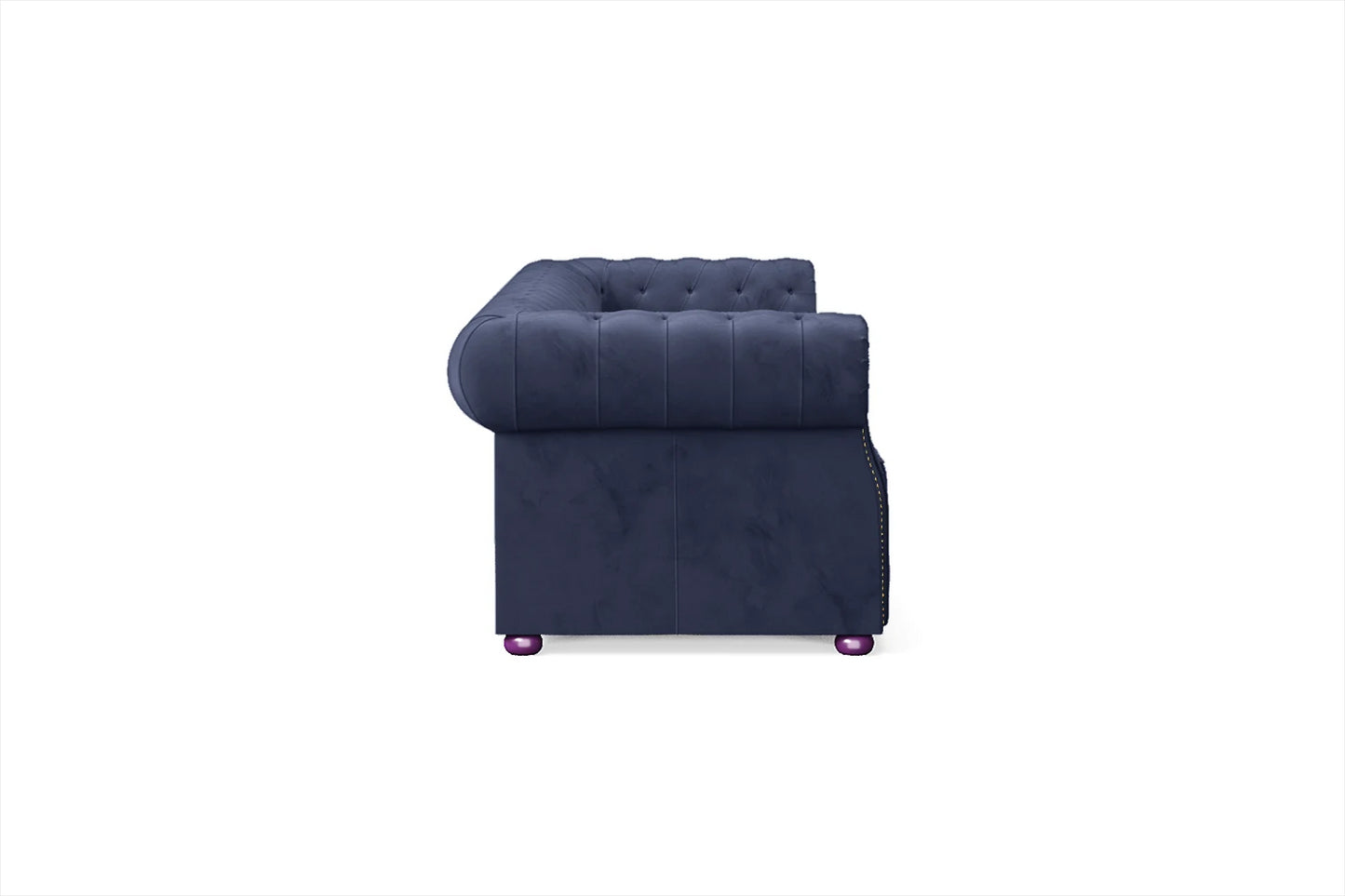 Cuneo 4 Seater Sofa Dark Blue Velvet