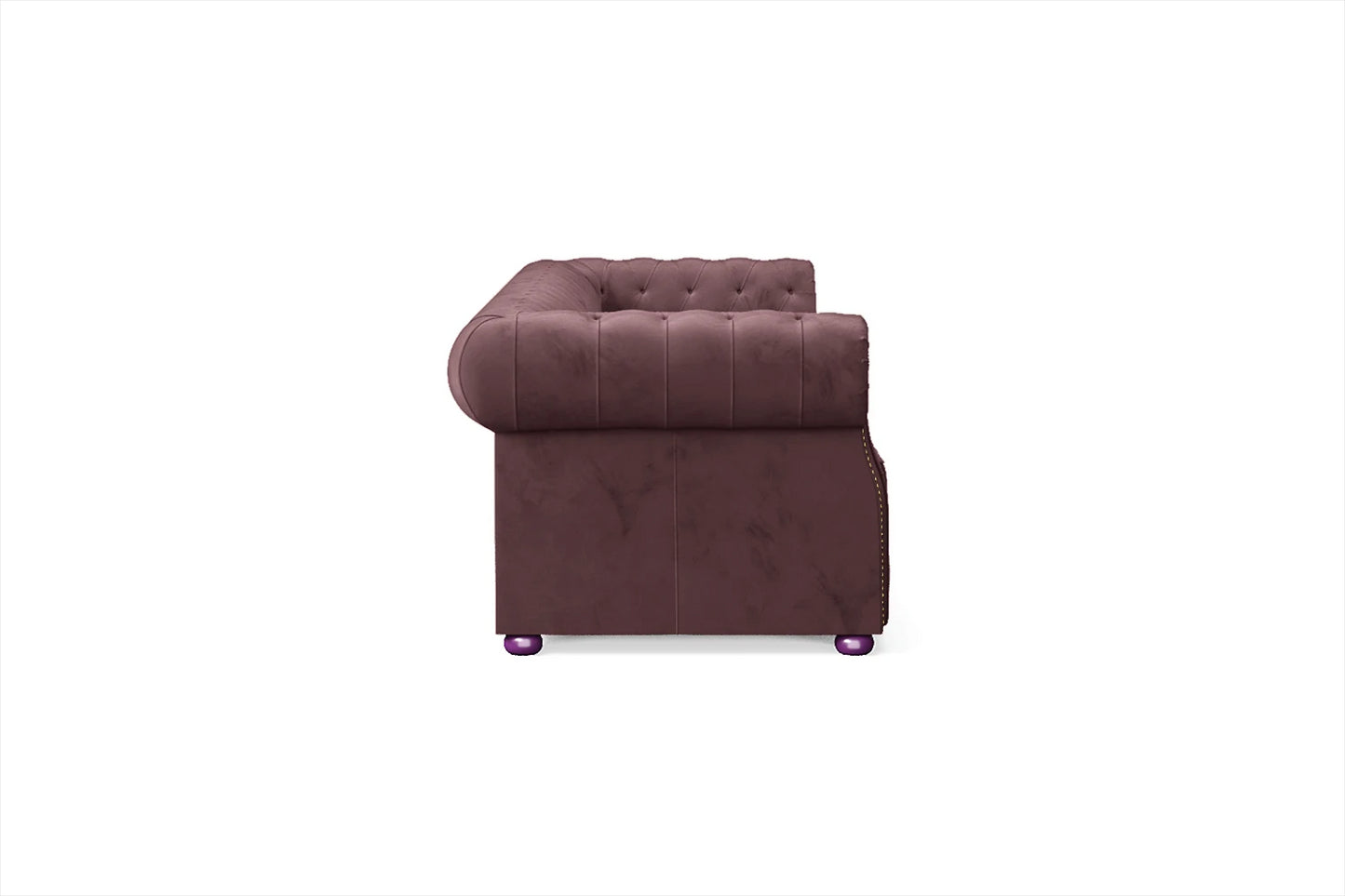 Cuneo 4 Seater Sofa Grape Velvet