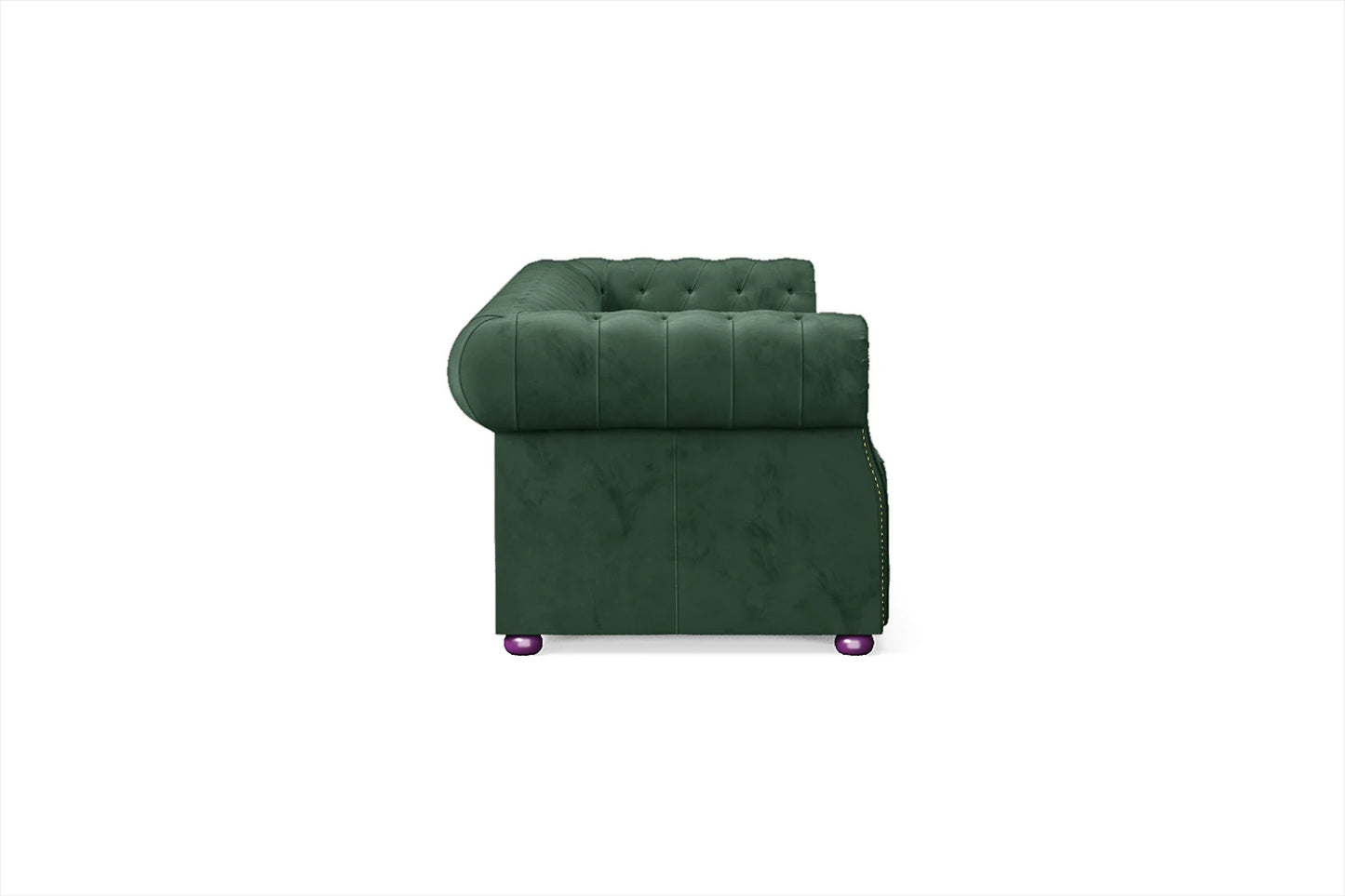 Cuneo 4 Seater Sofa Green Velvet