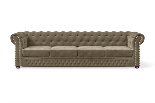 Cuneo 4 Seater Sofa Sand Velvet