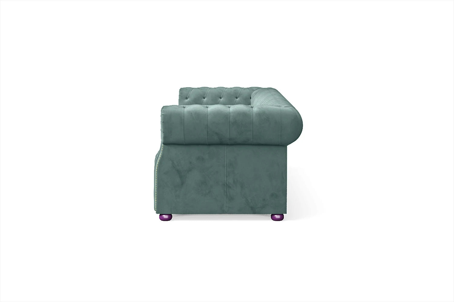 Cuneo 4 Seater Sofa Teal Velvet