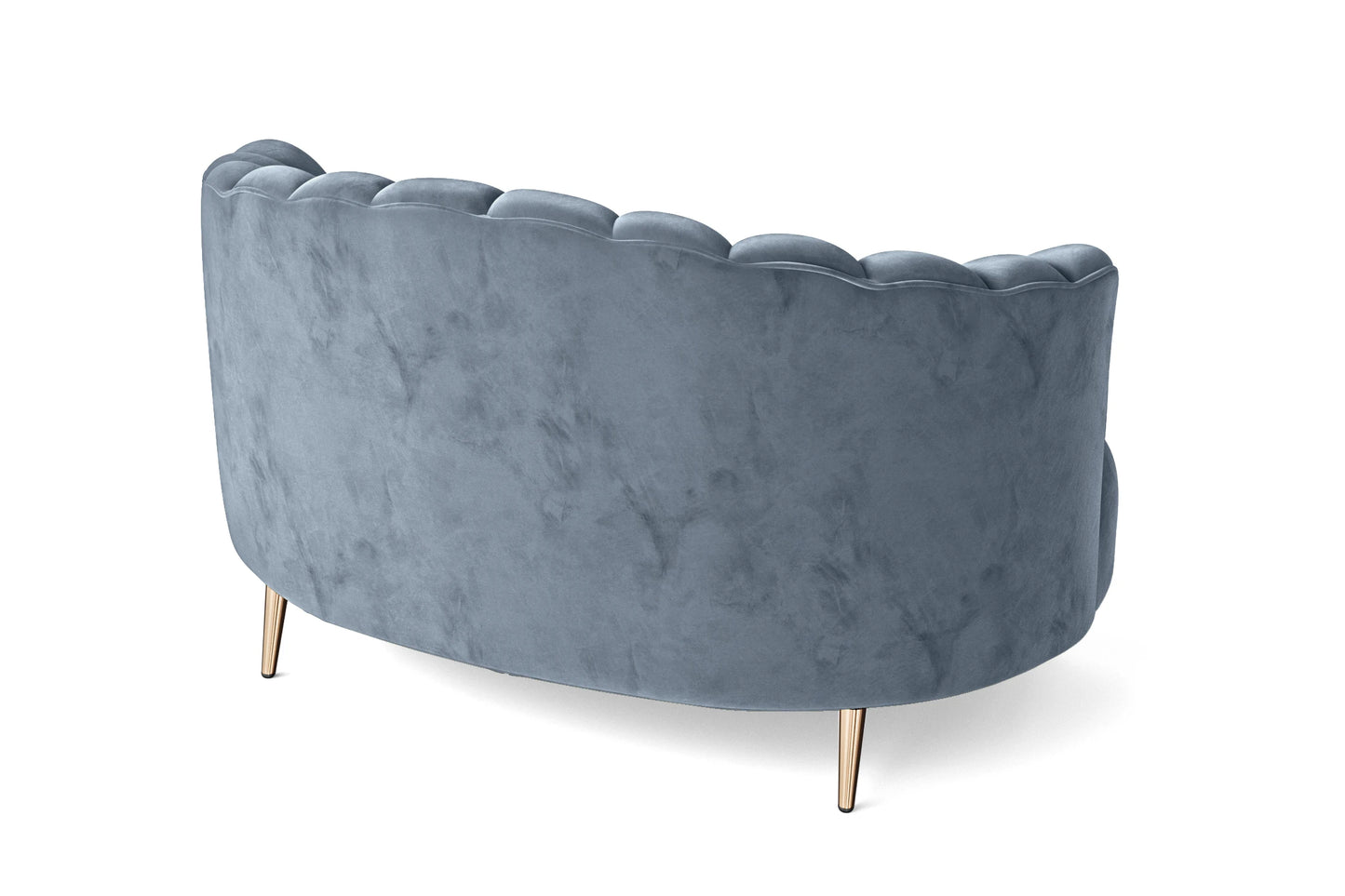 Elena 2 Seater Sofa Baby Blue Velvet