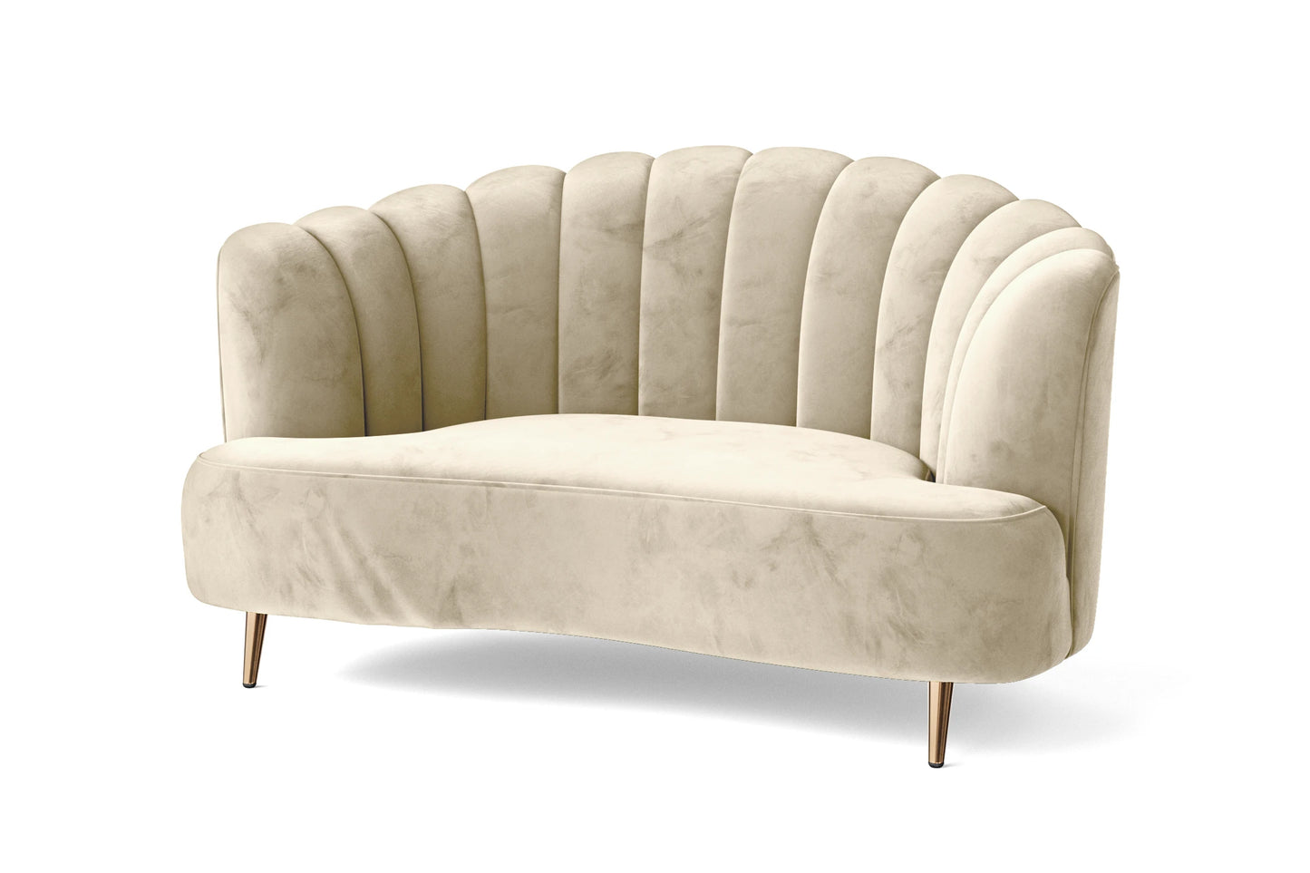 Elena 2 Seater Sofa Cream Velvet