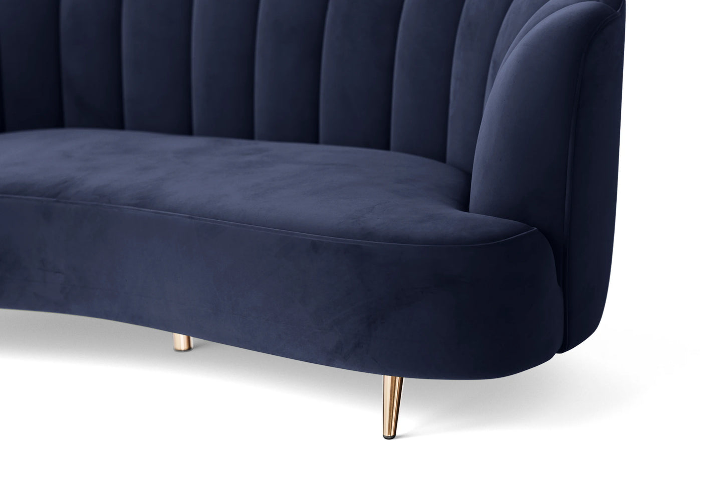 Elena 2 Seater Sofa Dark Blue Velvet