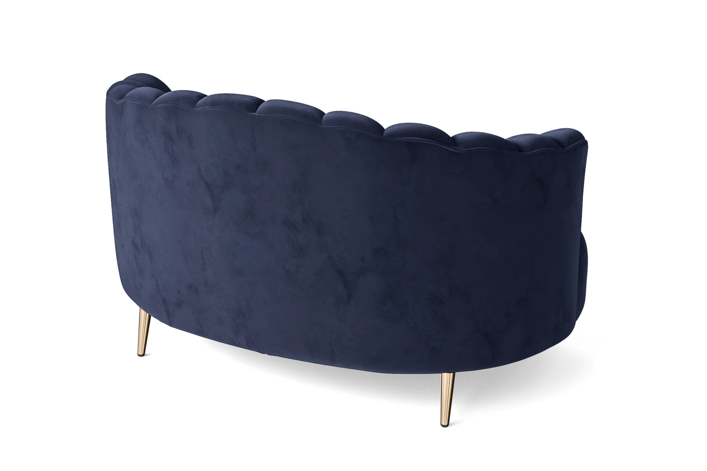 Elena 2 Seater Sofa Dark Blue Velvet