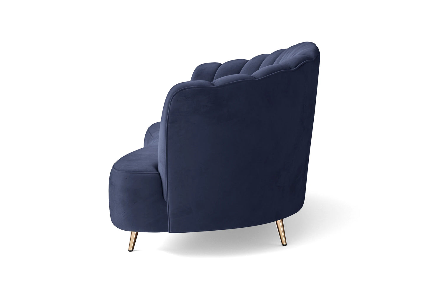 Elena 2 Seater Sofa Dark Blue Velvet