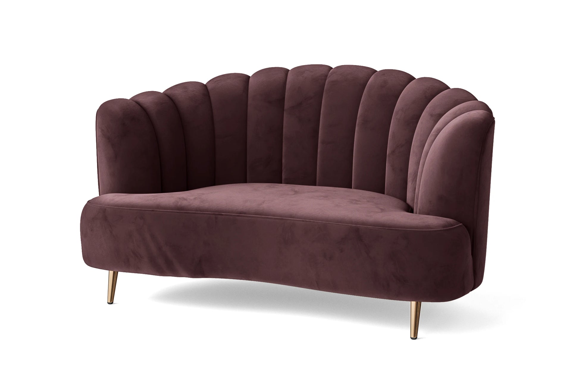 Elena 2 Seater Sofa Grape Velvet