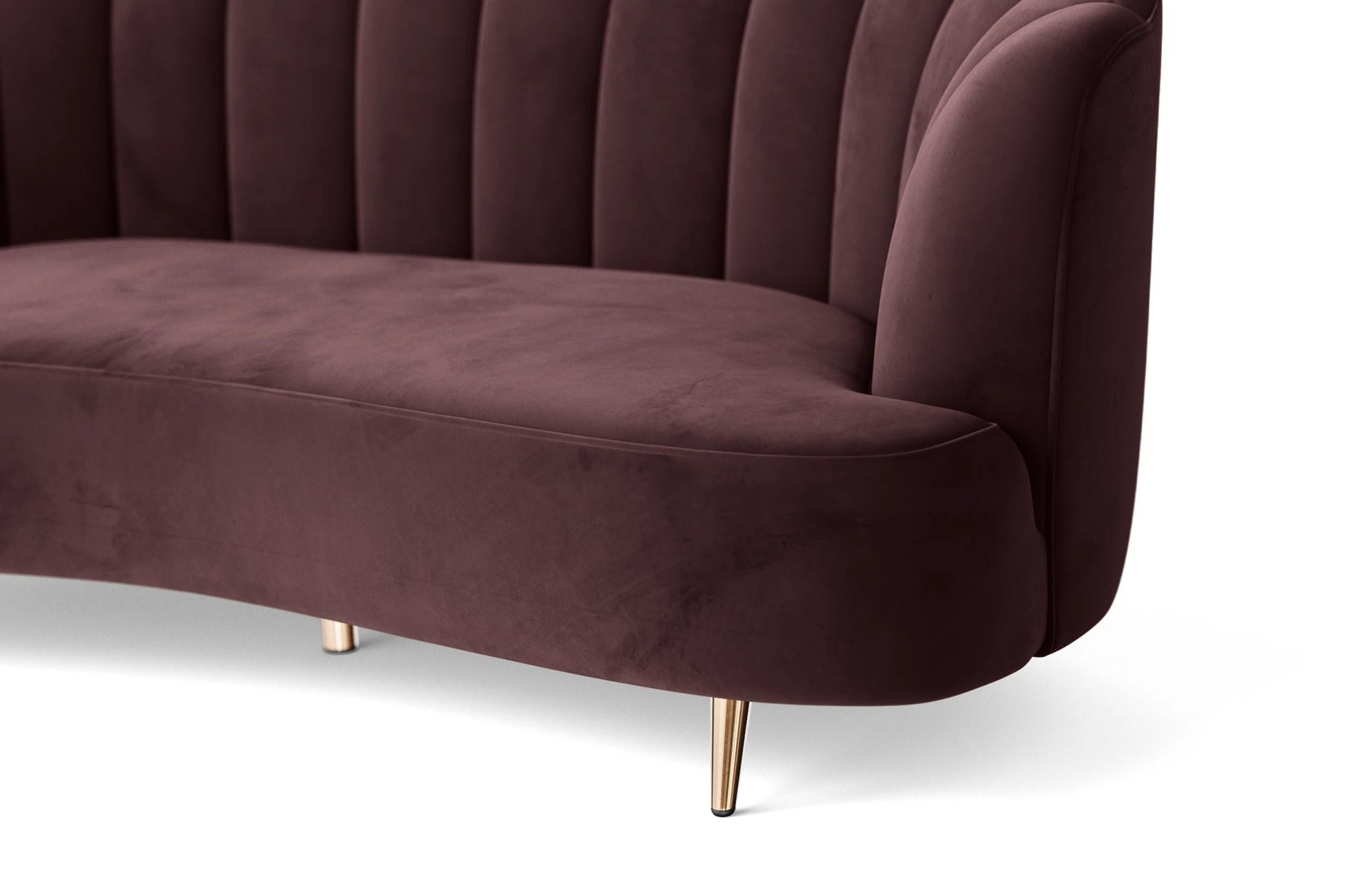 Elena 2 Seater Sofa Grape Velvet