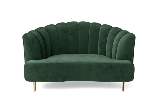 Elena 2 Seater Sofa Green Velvet