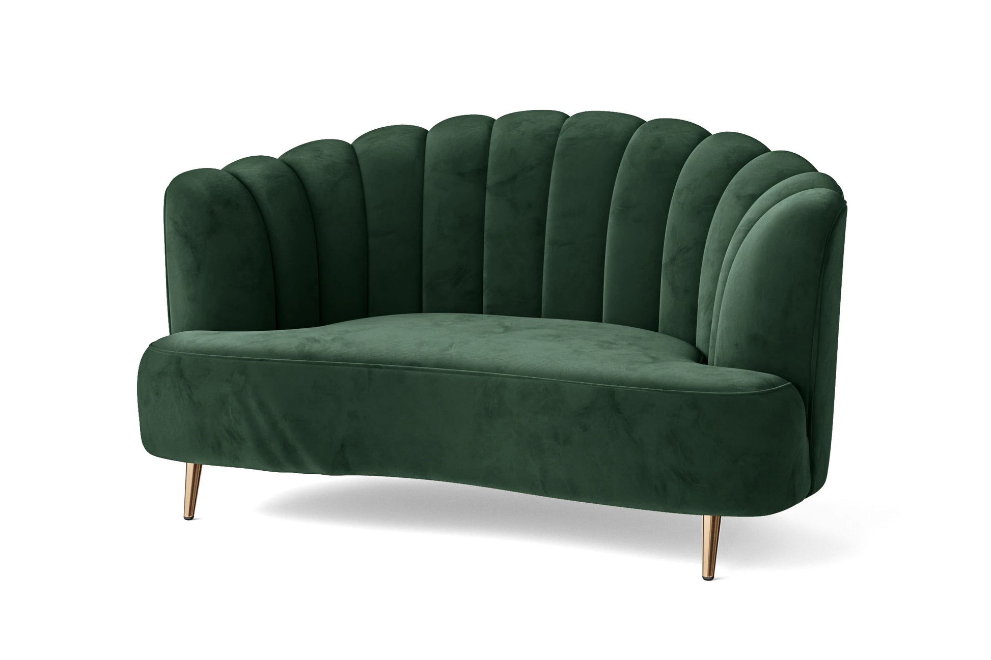 Elena 2 Seater Sofa Green Velvet