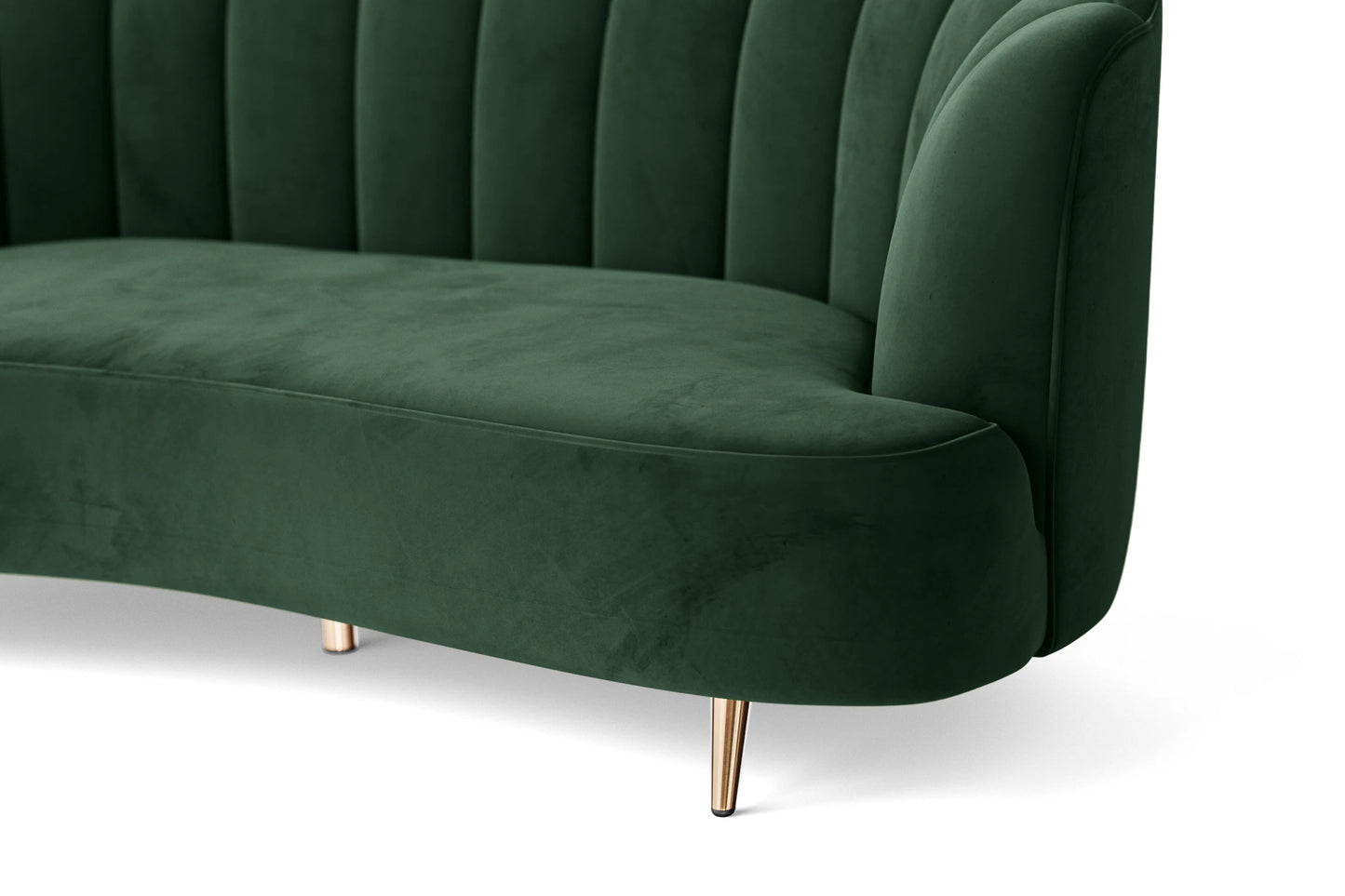 Elena 2 Seater Sofa Green Velvet