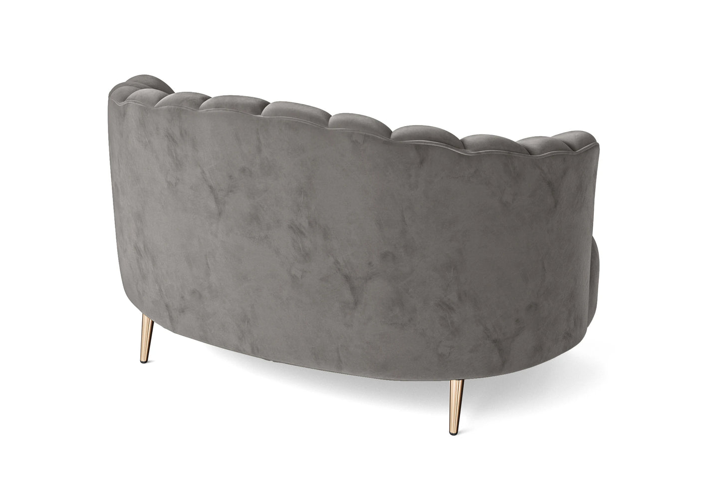 Elena 2 Seater Sofa Grey Velvet