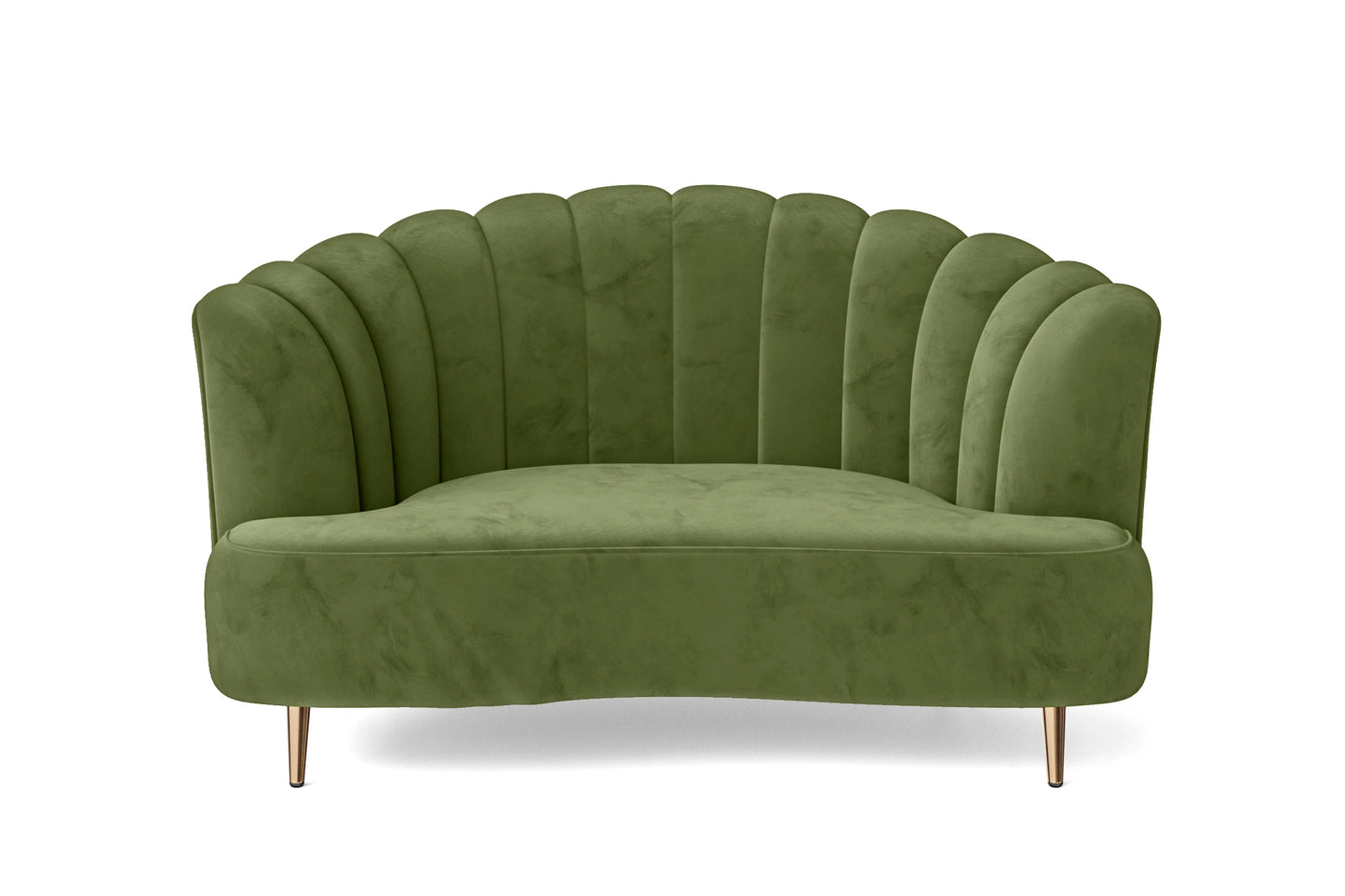 Elena 2 Seater Sofa Lime Velvet