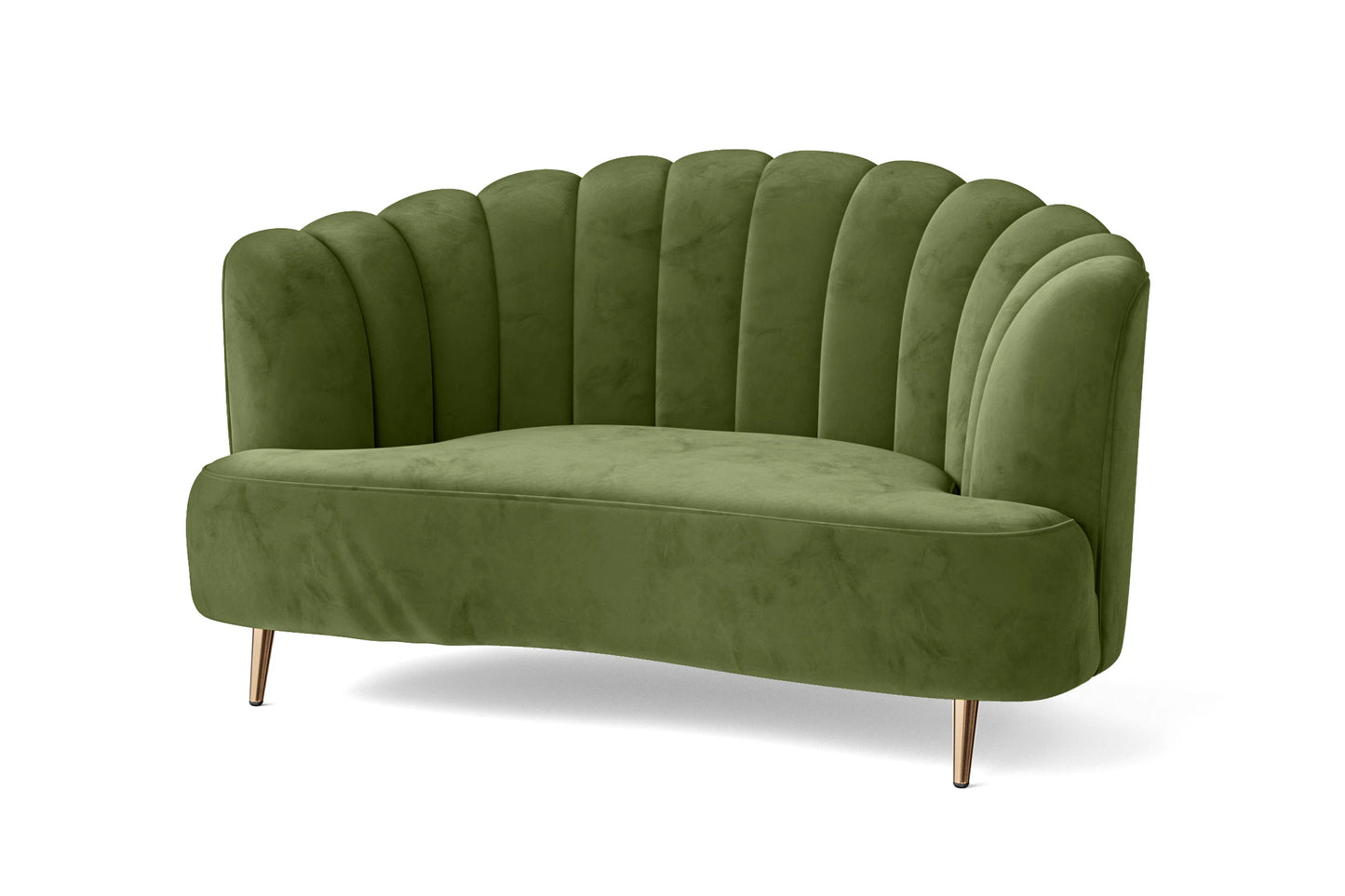 Elena 2 Seater Sofa Lime Velvet