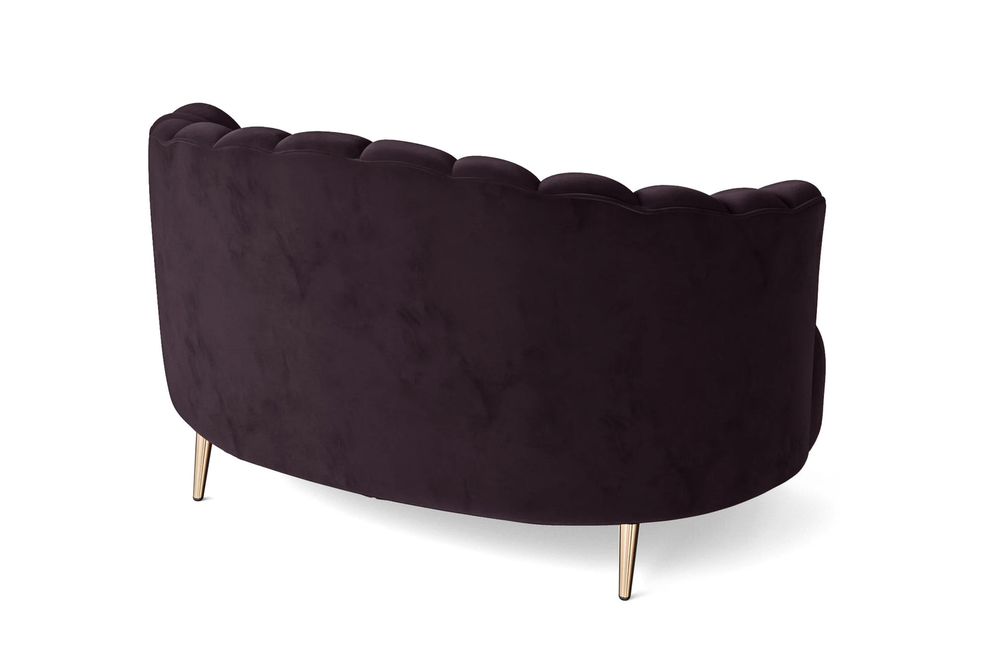 Elena 2 Seater Sofa Purple Velvet