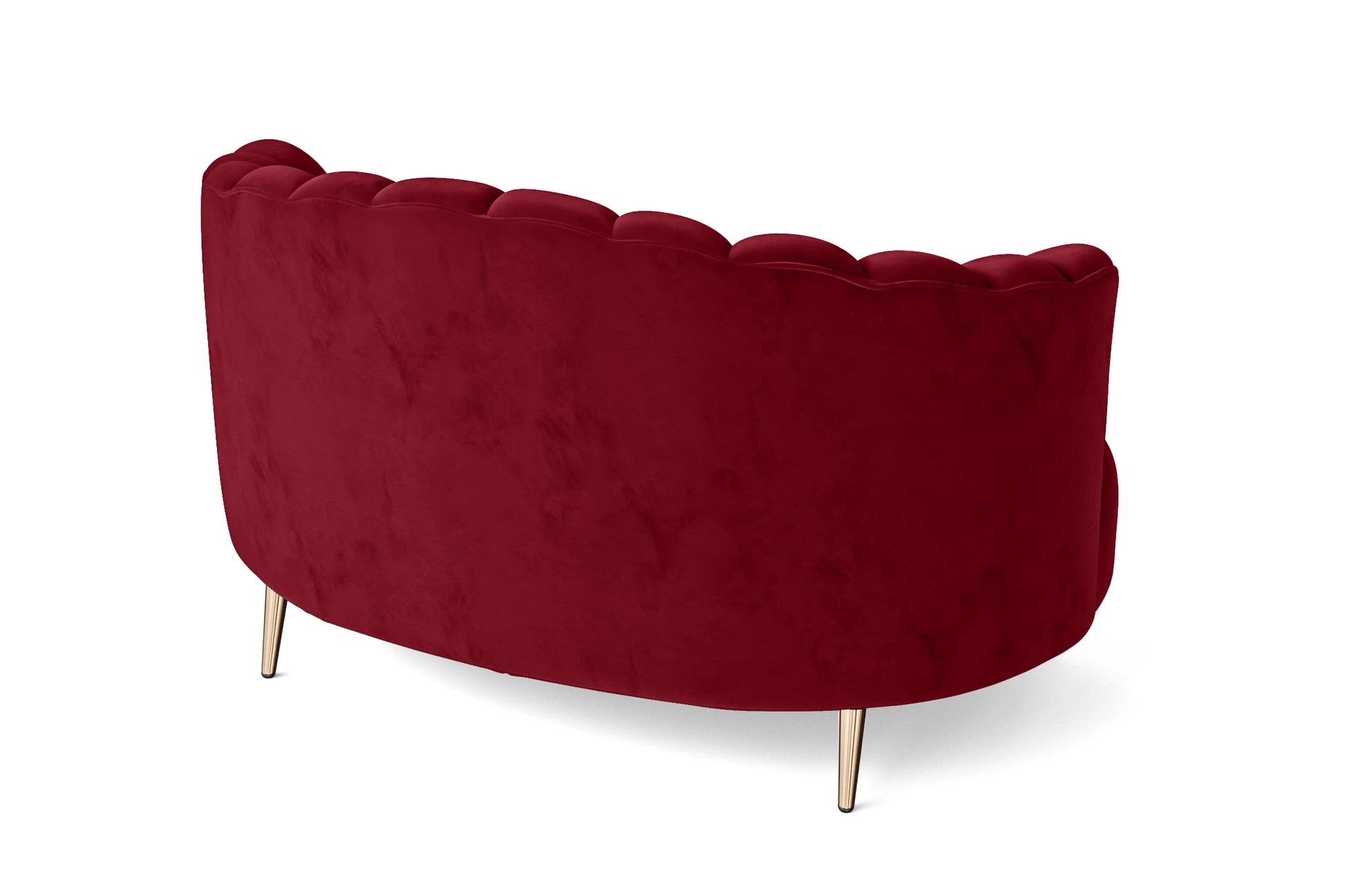 Elena 2 Seater Sofa Red Velvet