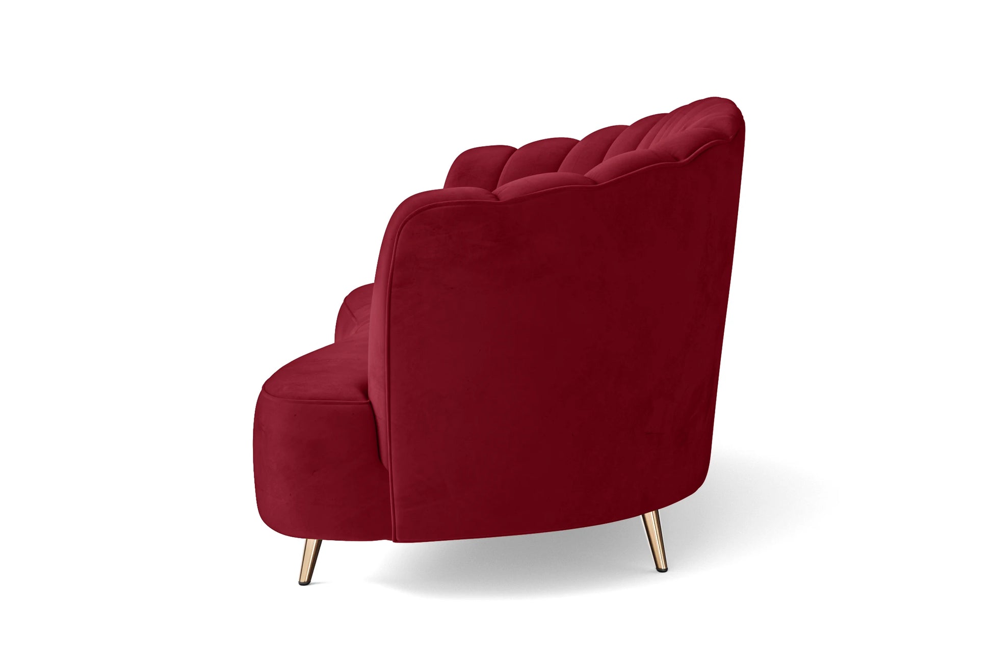 Elena 2 Seater Sofa Red Velvet