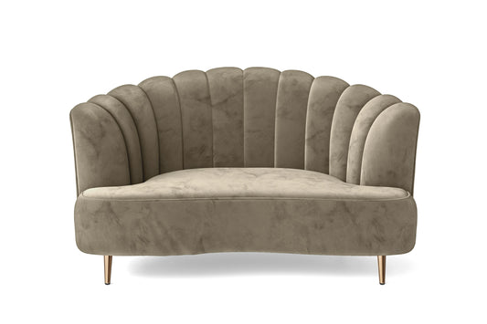 Elena 2 Seater Sofa Sand Velvet