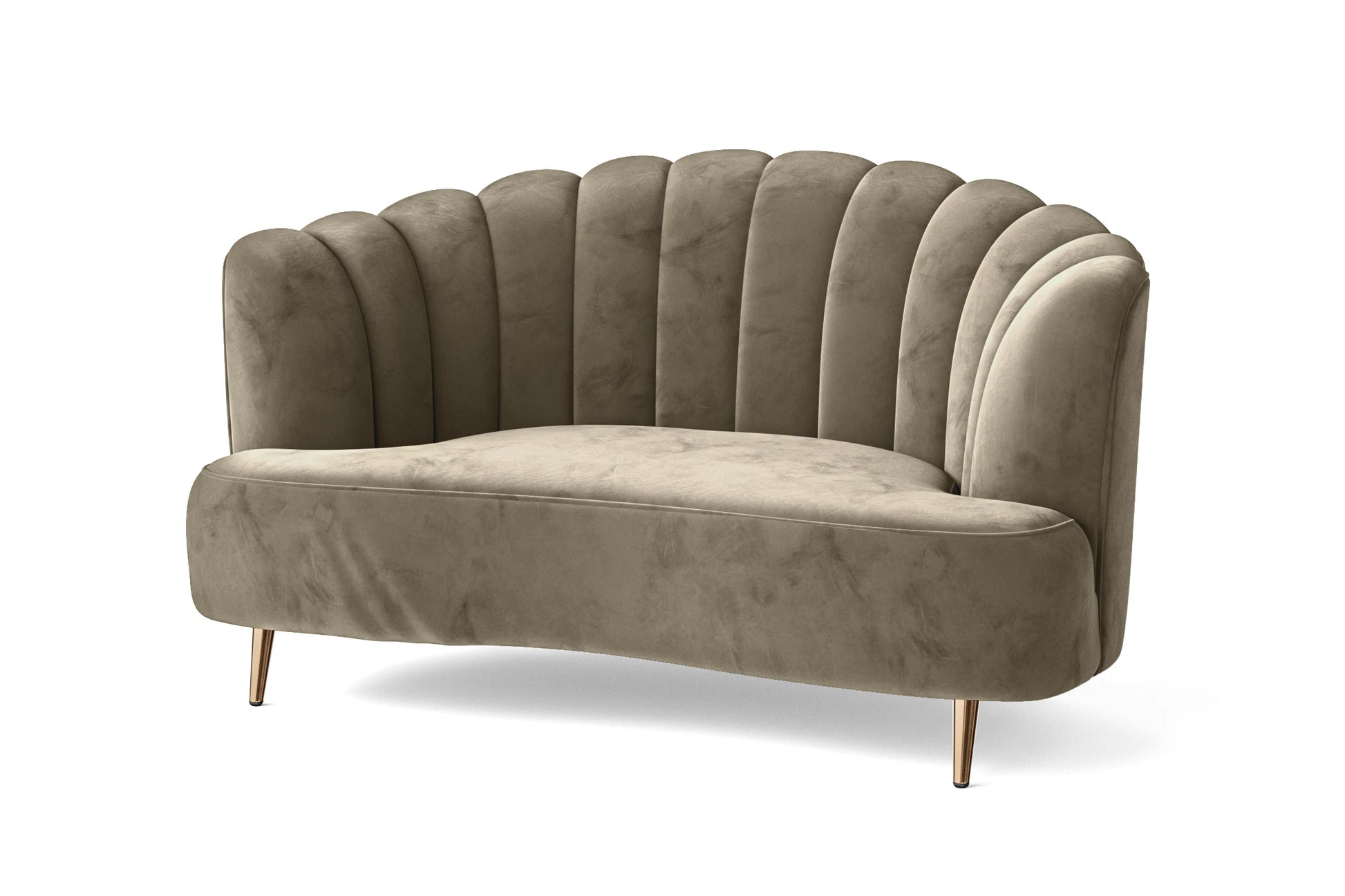 Elena 2 Seater Sofa Sand Velvet